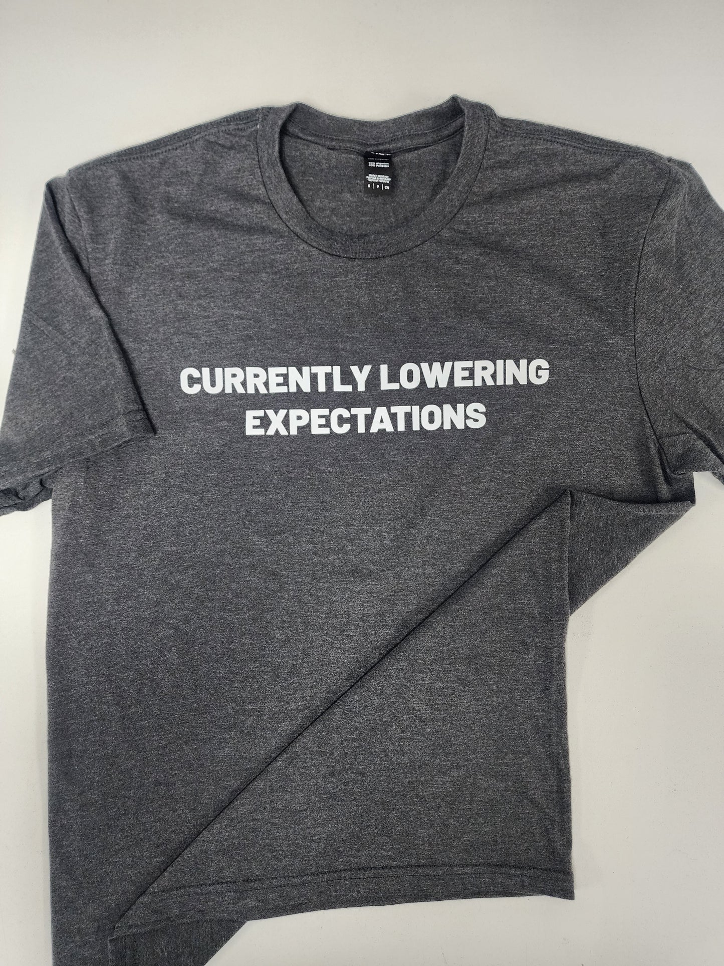 CURRENTLY LOWERING EXPECTATIONS TEE